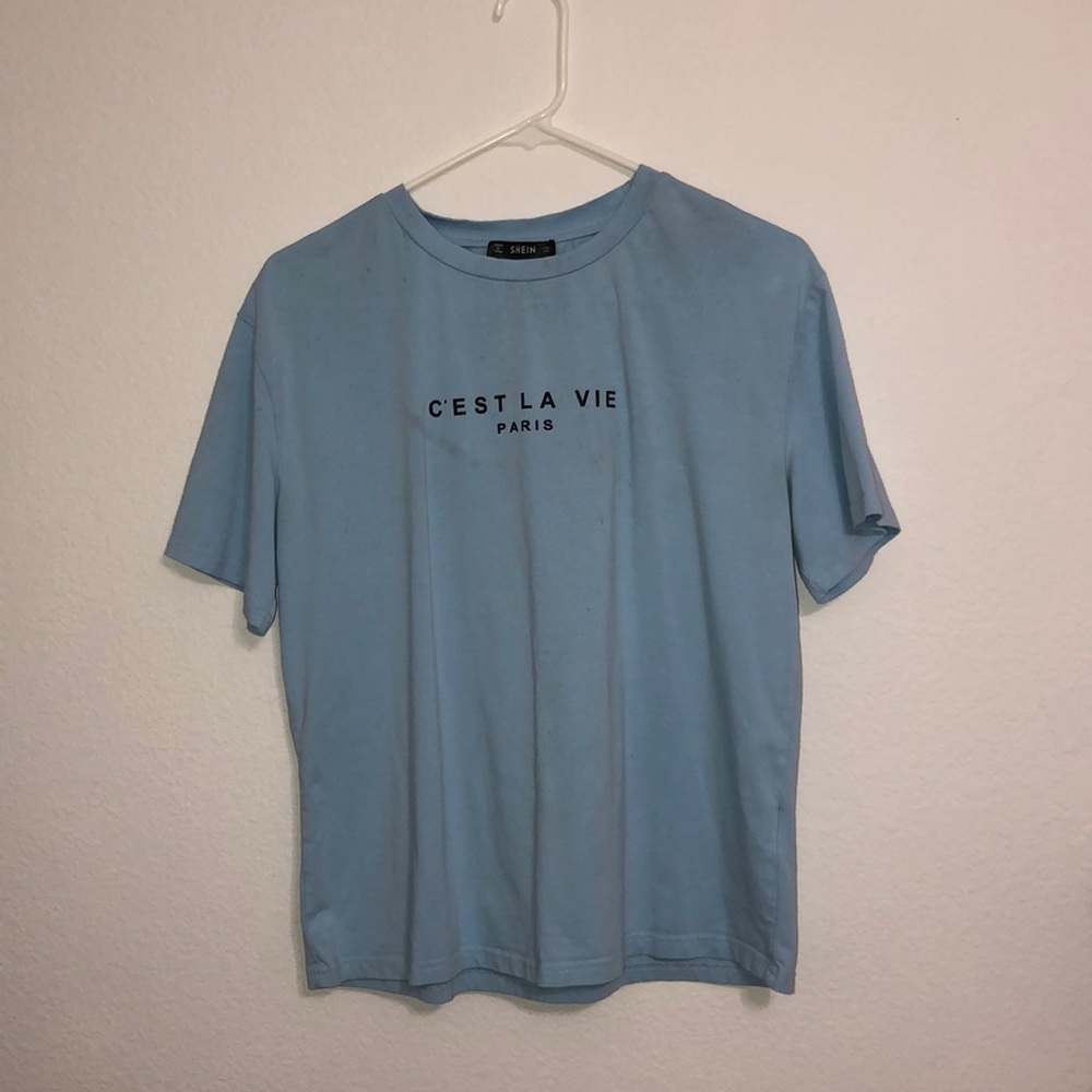 Light blue shirt